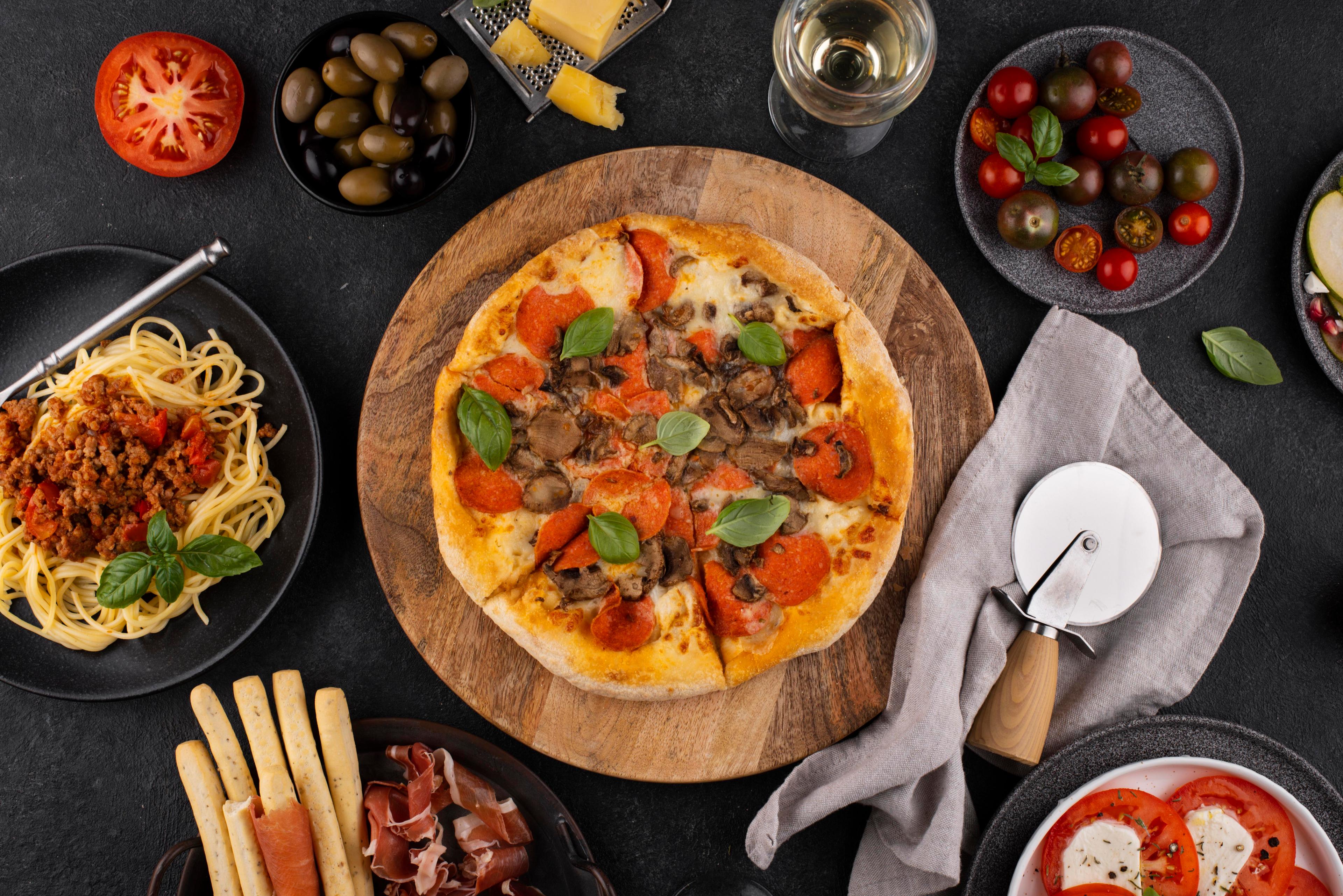 top-view-table-full-delicious-food-assortment